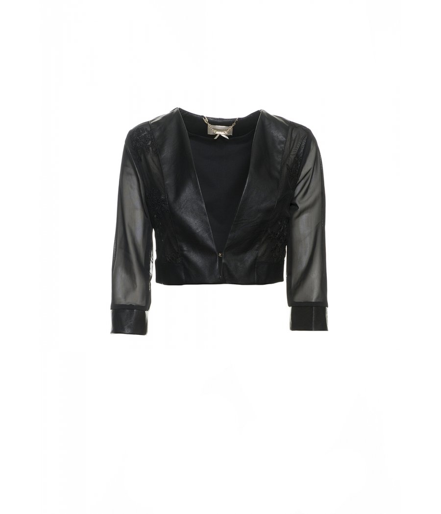 BOLERO ECOPELLE E TULLE