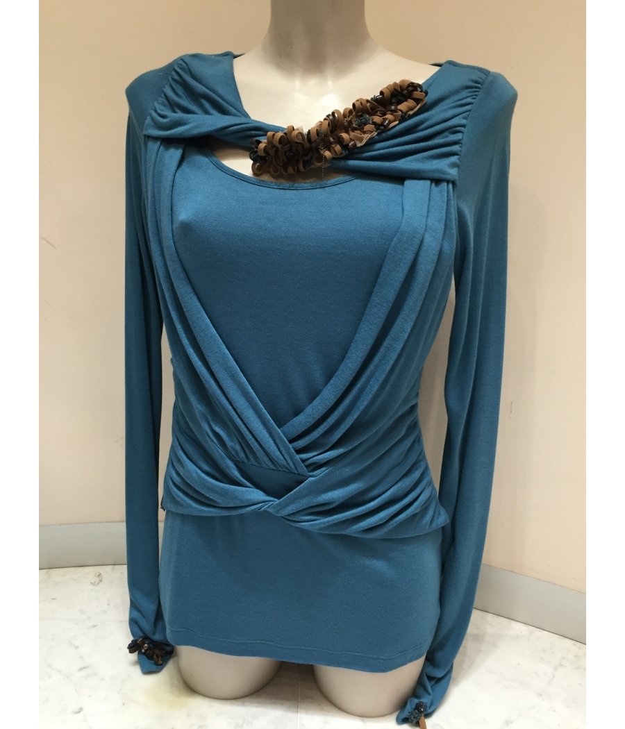 MAGLIA DRAPPEGGIATA