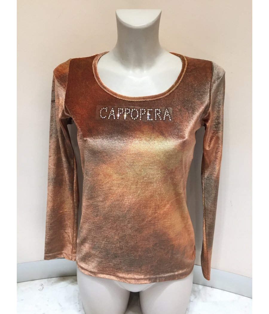 MAGLIA VELLUTO MARCHIO STRASS