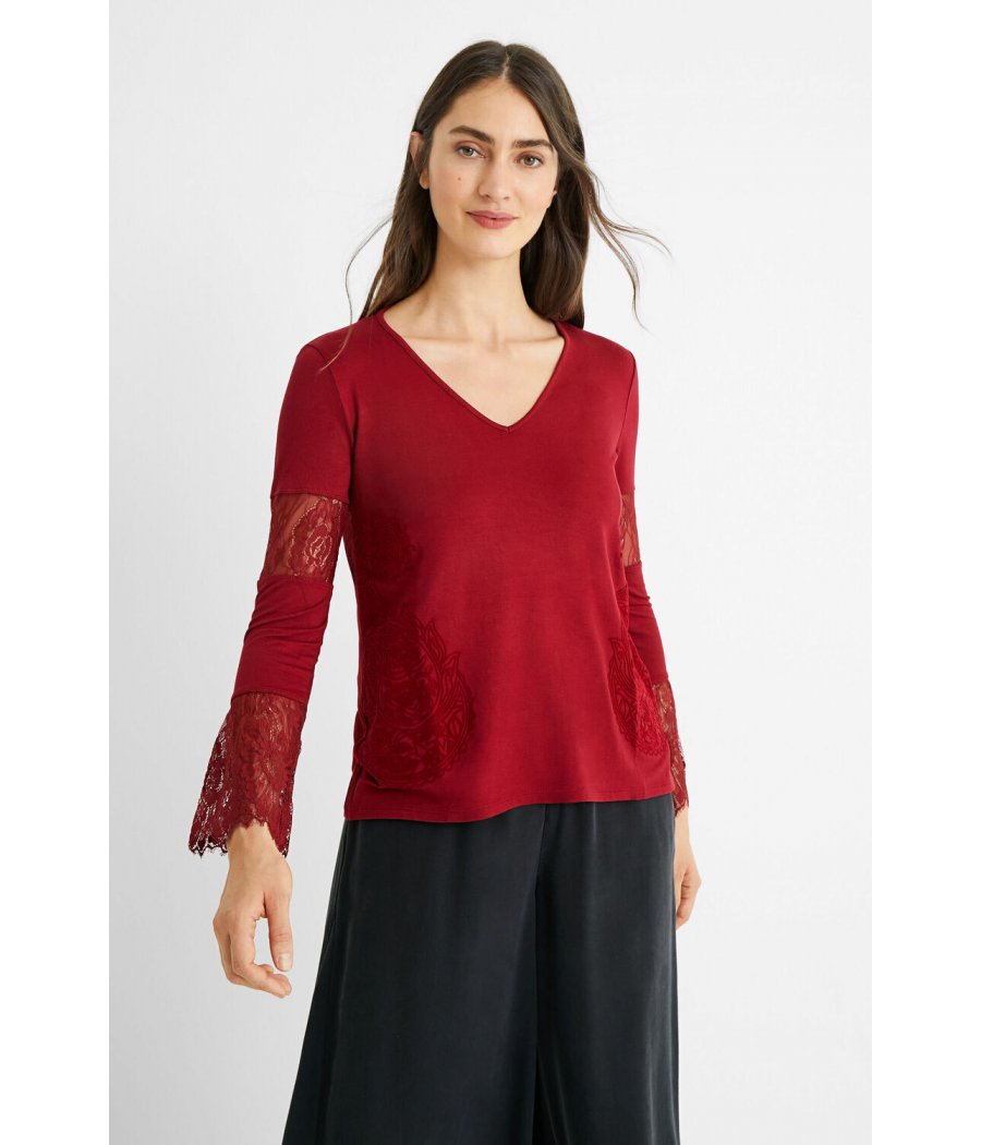 MAGLIA DETTAGLI PIZZO AMELIA
