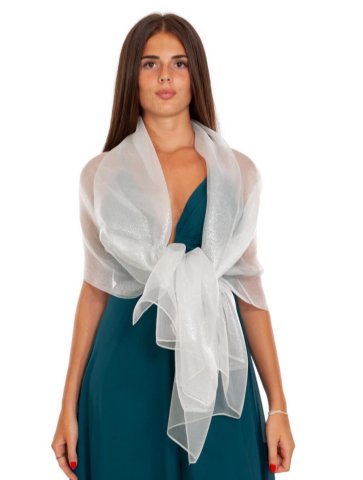 STOLA A SCIARPINA LUREX VELATO