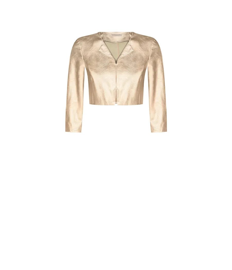 BOLERO M3/4 ECOPELLE PERLATO