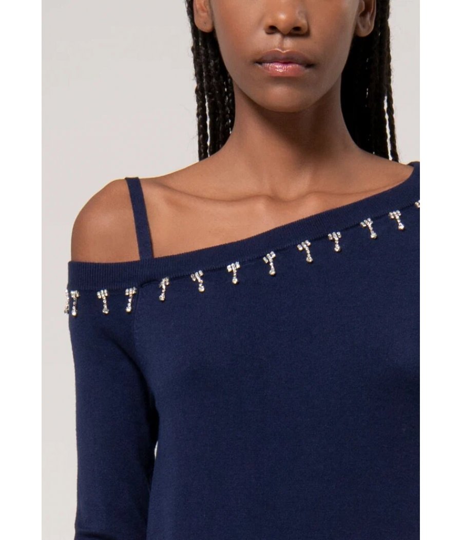 maglia Asimmetrica Spalla Nuda Fracomina Maglia Donna FR24WT7021K410R9