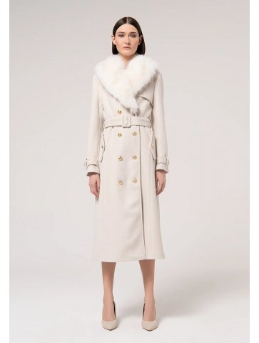 CAPPOTTO LUNGO DOPPIOPETTO COLLO PELLICC