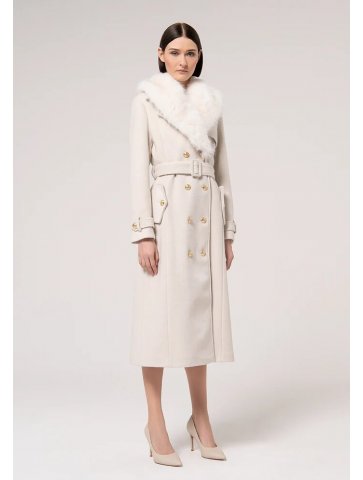 CAPPOTTO LUNGO DOPPIOPETTO COLLO PELLICC
