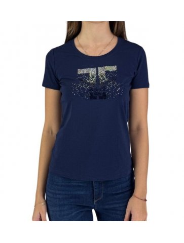 t-Shirt Logo Strass Fracomina t Shirt Donna FP24WT3002J401N5