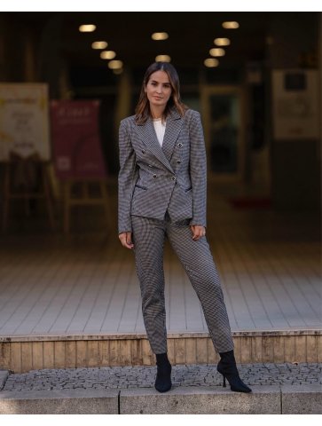 GIACCA TAILLEUR DOPPIOPETTO PIED DE POUL