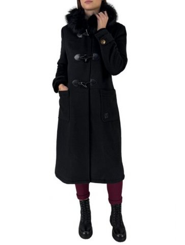 Montgomery Lungo Con Alamari Fracomina Cappotto Donna FR24WC1006W72501
