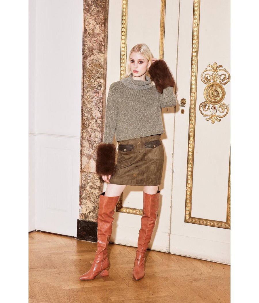 Maglia collo alto lurex Trash And Luxury TL-04FW24250770 Maglia collo alto lurex Trash And Luxury TL-04FW24250770