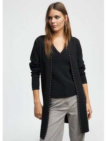 CARDIGAN APERTO LUNGO BORCHIETTE