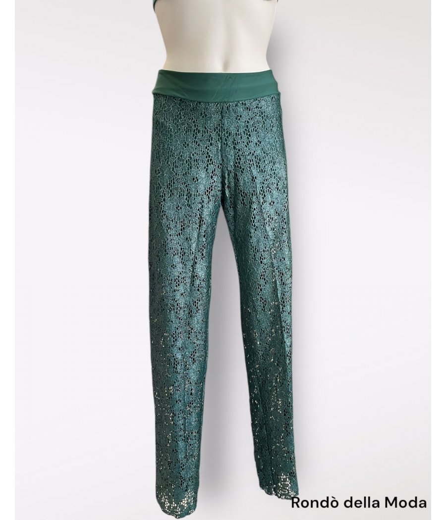 Pantalone Pizzo Macramè Sunny Beach Donna SB652 Pantalone Pizzo Macramè Sunny Beach Donna SB652